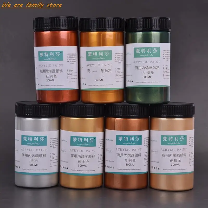 

Краска Акриловая золотистая металлическая, 300 мл