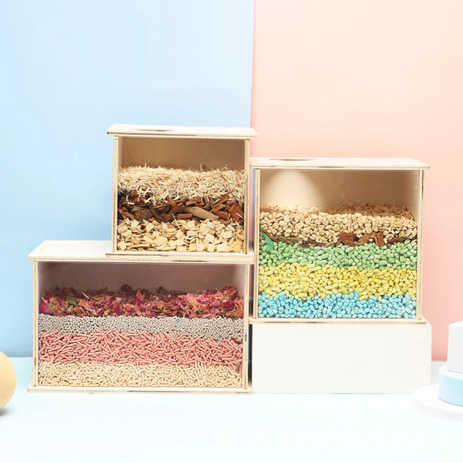 Деревянная коробка для копания хомяка спокойная марка большой размер играющая в