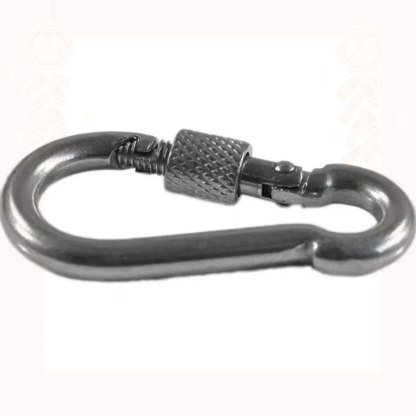 M6/M8/M10 304 серебряное стопорное кольцо из нержавеющей стали безопасный карабин