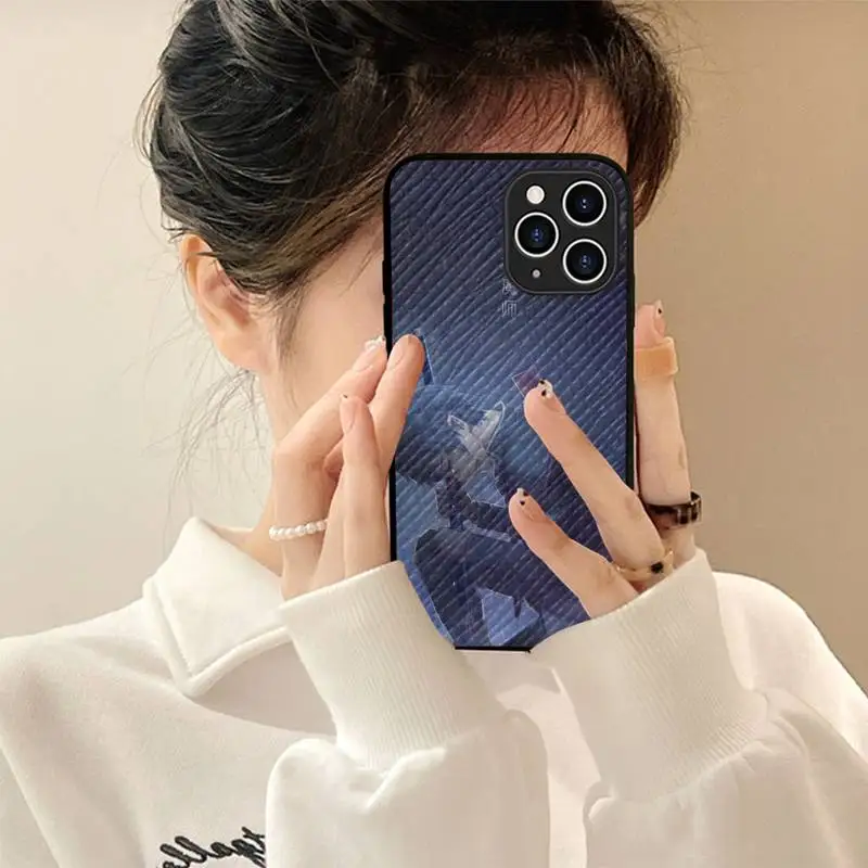 

Blue Exorcist Phone Case Hard Leather Case for iPhone 11 12 13 Mini Pro Max 8 7 Plus SE 2020 X XR XS Coque