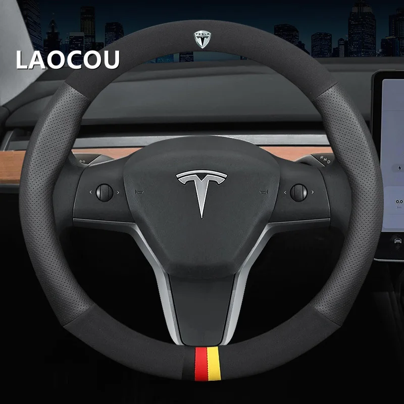 

Дышащий чехол на руль для Tesla Model 3 Model S Model Y Model X 2016 2017 2018 2019