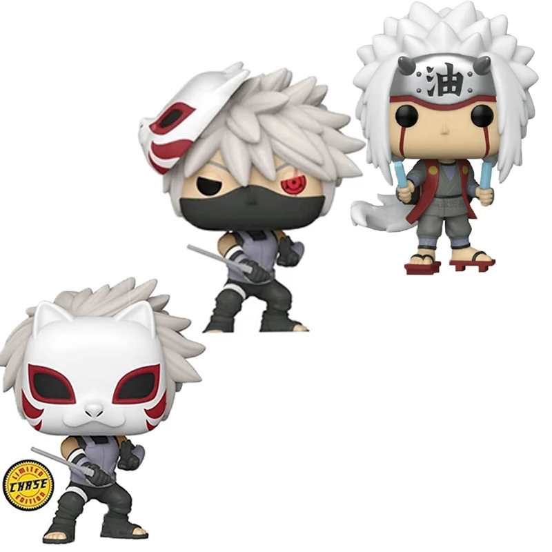 

10Cm Anime Naruto Shippuden Jiraiya Hatake Kakashi Action Figure Collectible Model Toy Statue Nendoroid Dolls Child Gifts Pvc