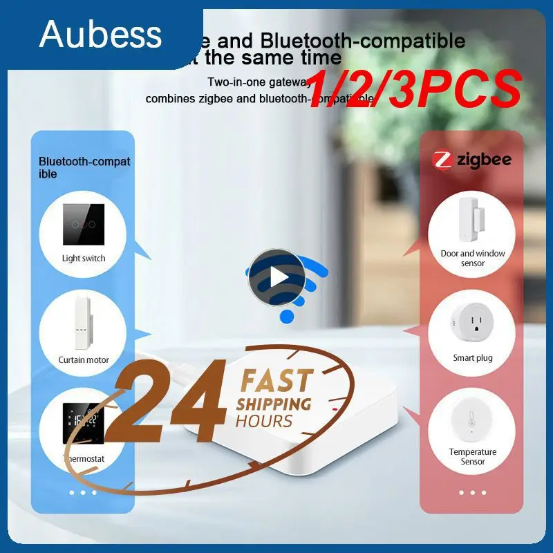 

1/2/3PCS Tuya Multi-Mode Wireless Gateway ZigBee 3.0 Smart Gateway Smart Life APP Remote Control Works With Alexa
