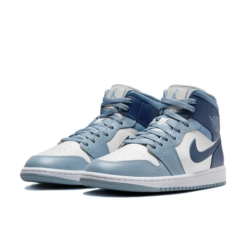 Оригинальные Модные мужские и женские баскетбольные туфли Nike Air Jordan 1 белого