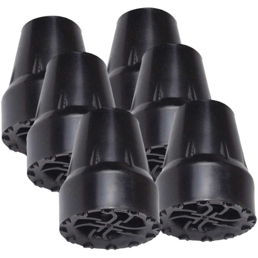 6 шт. насадки для трости нескользящие костыли аксессуары дорожный кий держатели