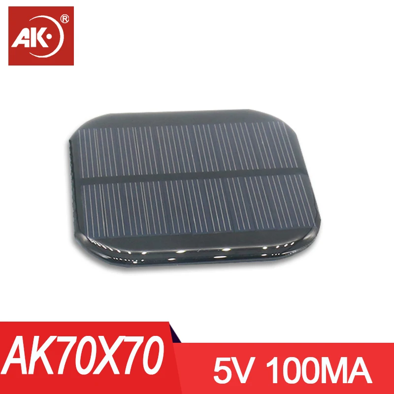 5 шт. 70*70 мм поли мини панель солнечный банк энергии комплект батарея полный