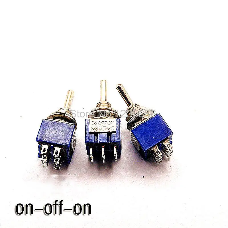 Купи Toggle switch Toggle switch MTS203 3A / 250V 6A / 125V double 6 feet 3 files за 312 рублей в магазине AliExpress