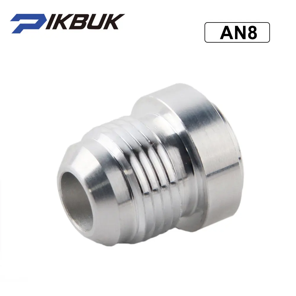 

Top Quality Aluminum AN8-AN Straight Male Weld Fitting Adapter Weld Bung Nitrous Hose Fitting Silver JT1508