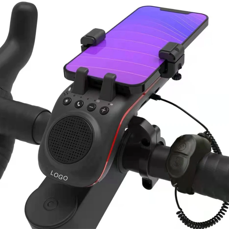 

Multifunctional Waterproof Bicycle Speaker with Phone Mount Holder & LED Light