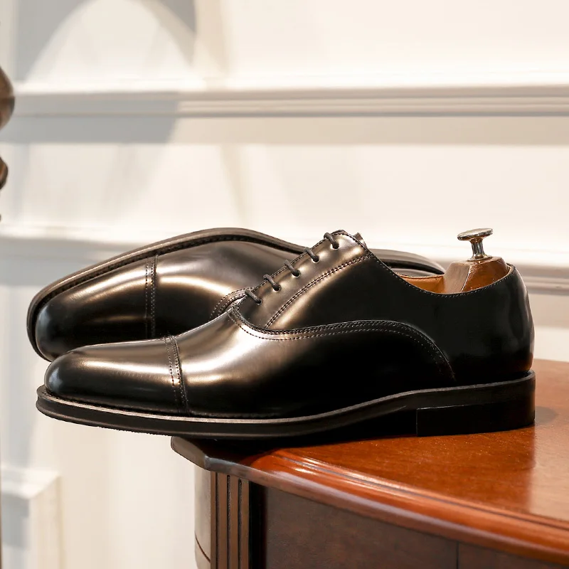 Оксфорды DESAI из натуральной кожи итальянские деловые мужские брендовые туфли