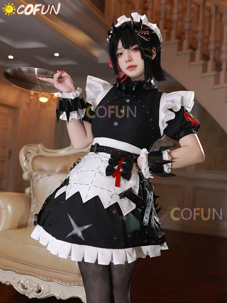 COFUN Ellen Joe Косплей Костюм Игра Zenless Zone Zero DokiDoki-R Женское милое платье горничной