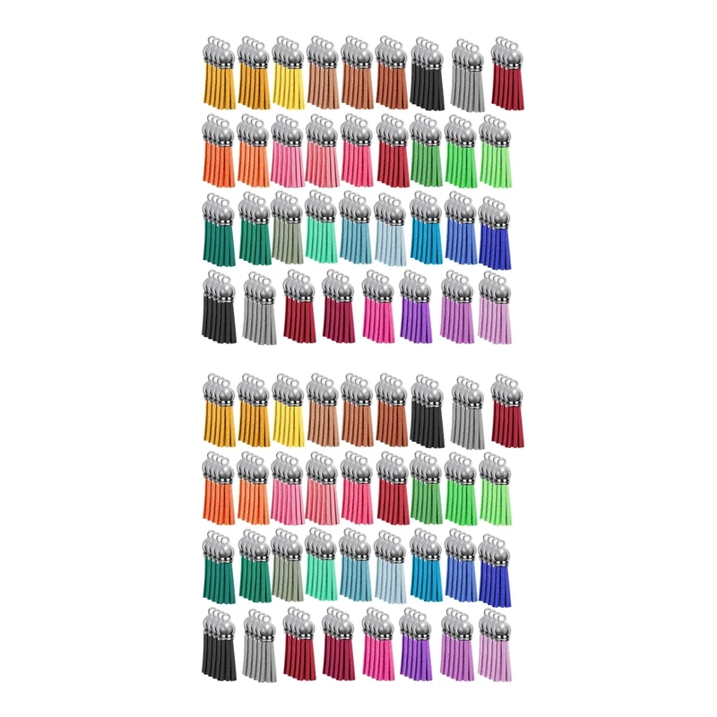 

280Pcs Tassel Keychain Bulk Set For DIY Leather Pendants Keychain Acrylic Jewelry Accessories