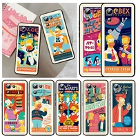 cartoon cute simpsons for xiaomi mi 12 12x 11t 11 11i 10i 10t 10s note 10 9t 9 se lite ultra pro 5g capa black phone case