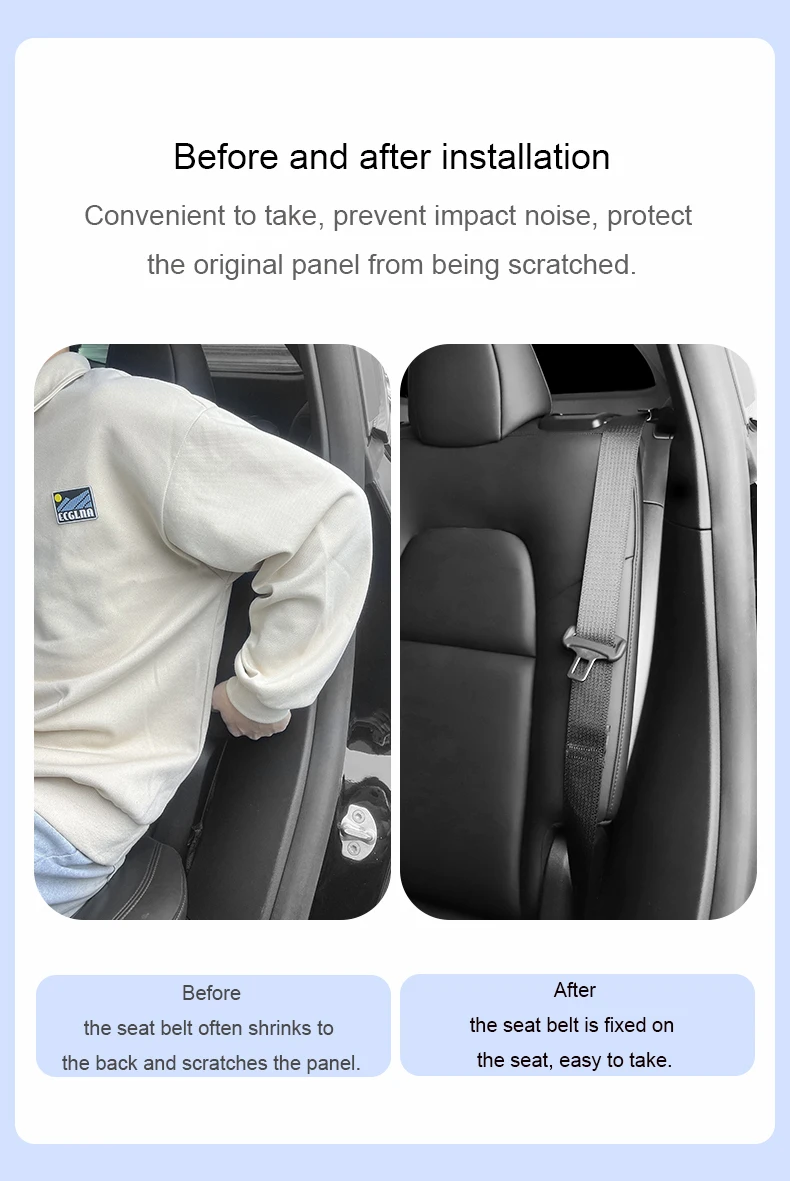 Ограничитель для заднего ремня безопасности Tesla Model Y/3 2017-2024 корректор новая