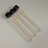 10pcslot 20ml screw top graduated glass test tubes screw caps with silicon rubber liners centrifuge tube autoclavable