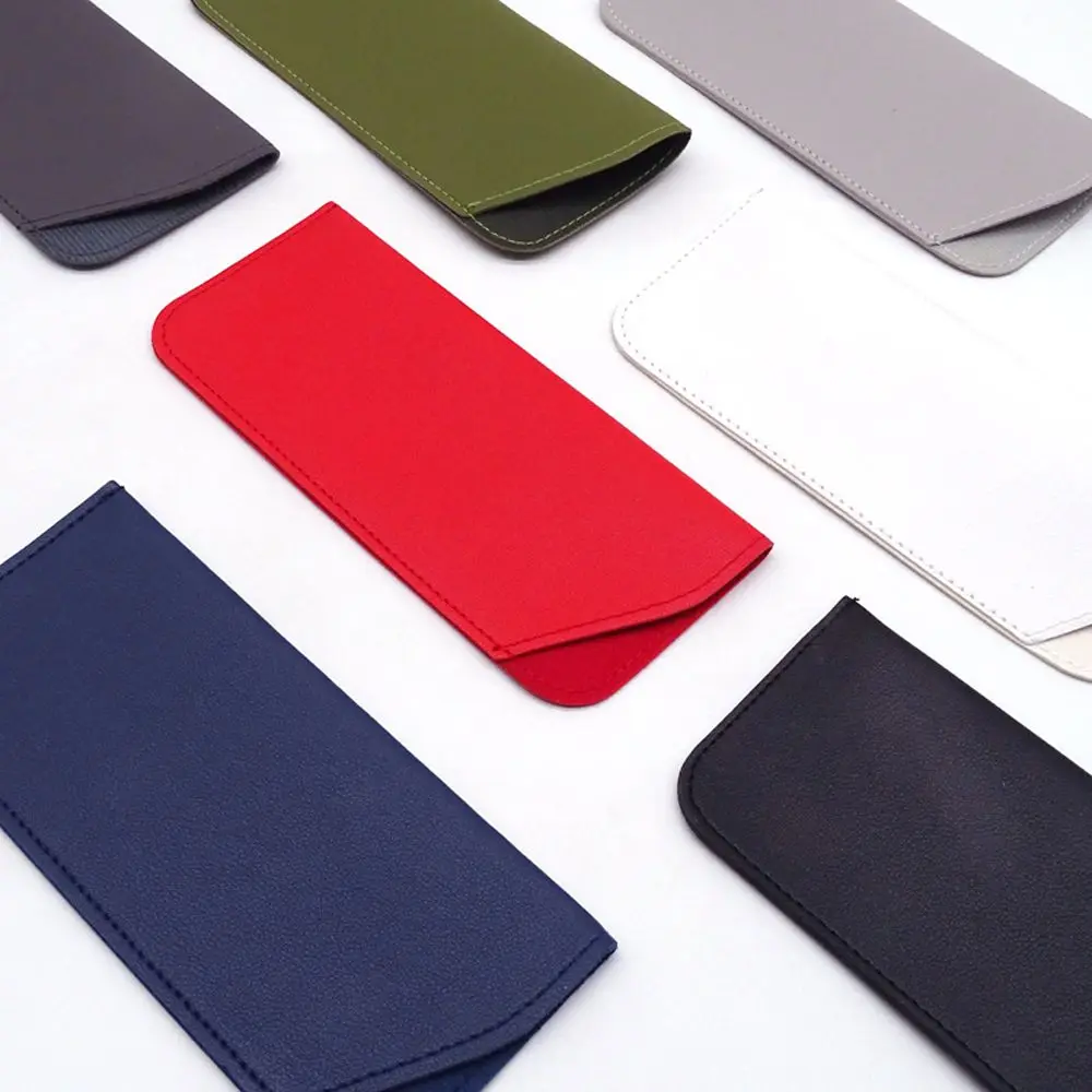 

1Pcs PU Leather Glasses Bag Soft Portable Waterproof Pouch Glasses Protective Cover Eyewear Storage Bag