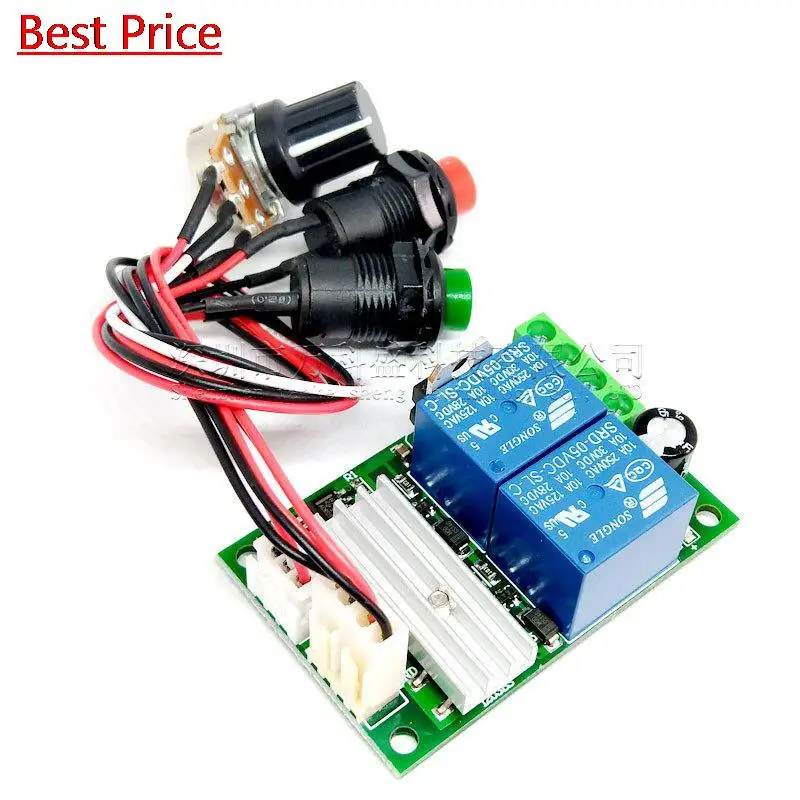 

25Pcs DC 6V 12V 24V PWM DC motor speed controller forward and reverse switch Linear actuator motor controller adjustable Speed