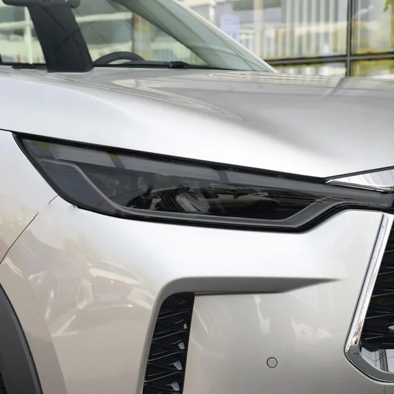 Передняя фотография 2022 Infiniti QX60 дымчатый черный ТПУ прозрачная полосы