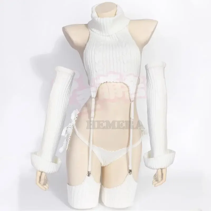 Gotoh Hitori косплей аниме MOUTHS THE ROCK костюм женский сексуальный белый свитер боди