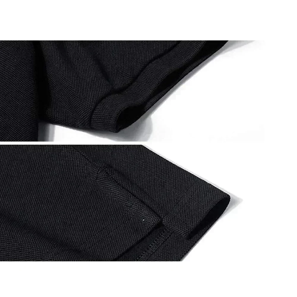 Хирург Вышитые рубашки поло с короткими рукавами Классическая мужская рубашка