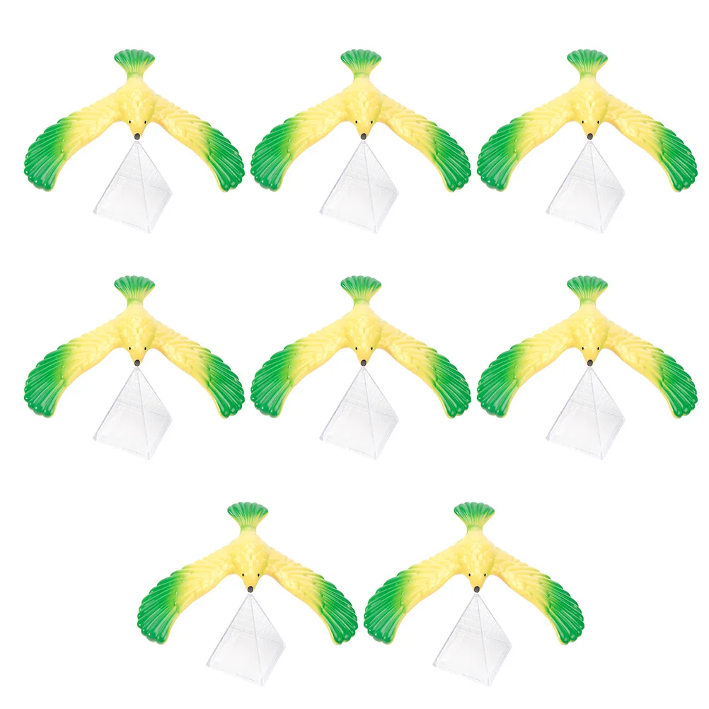 

8 Pcs Balanced Eagle Kidult Toys Kids Balancing Toy Birds Gravity Bird Toy Plastic Balancing Eagle Toy Pupils