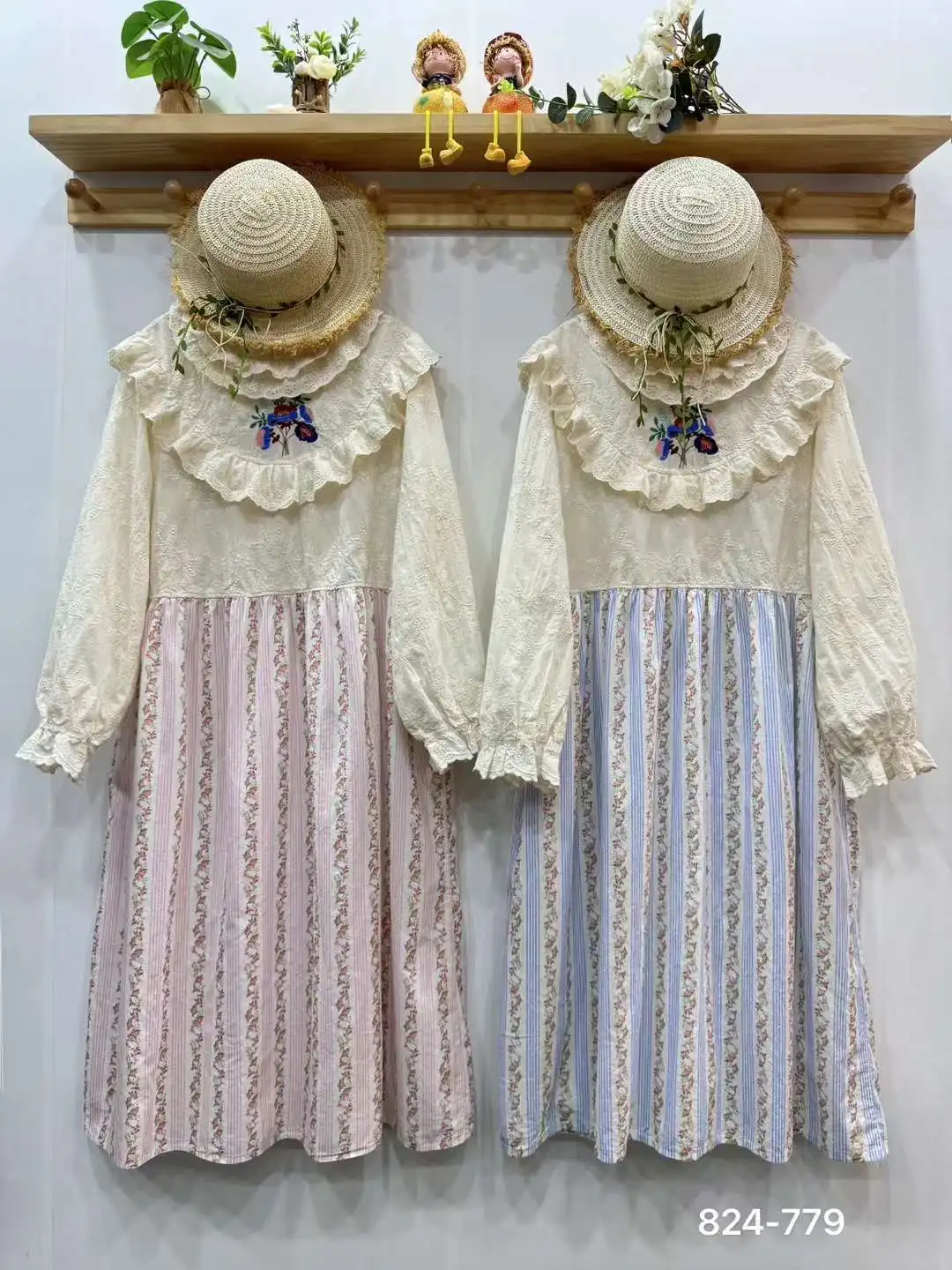 Женское хлопковое платье с оборками