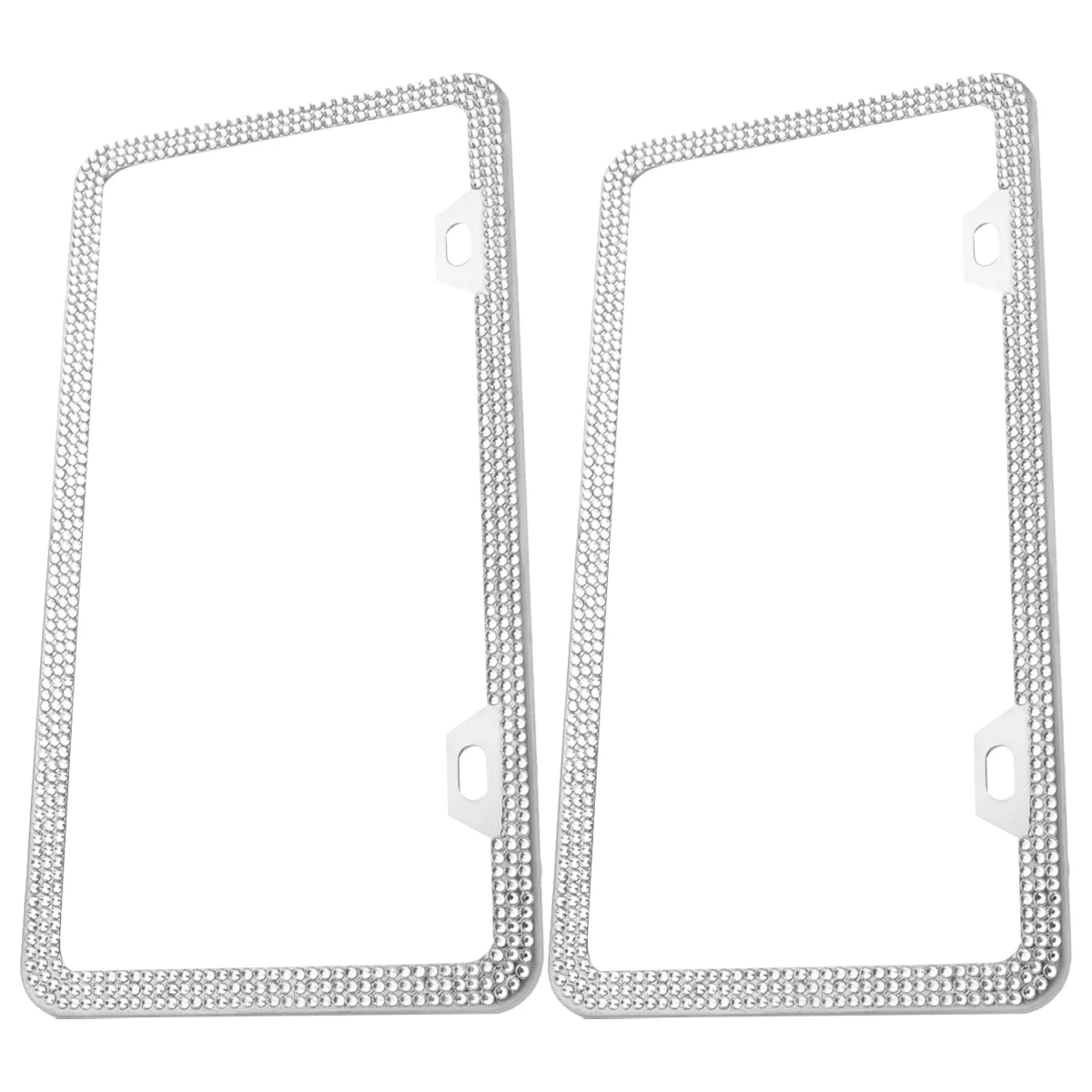 

2 Pcs Car Stands License Plate Brackets Car Number Plate Frame License Plate Holder License Plate Border Car License Plate Frame
