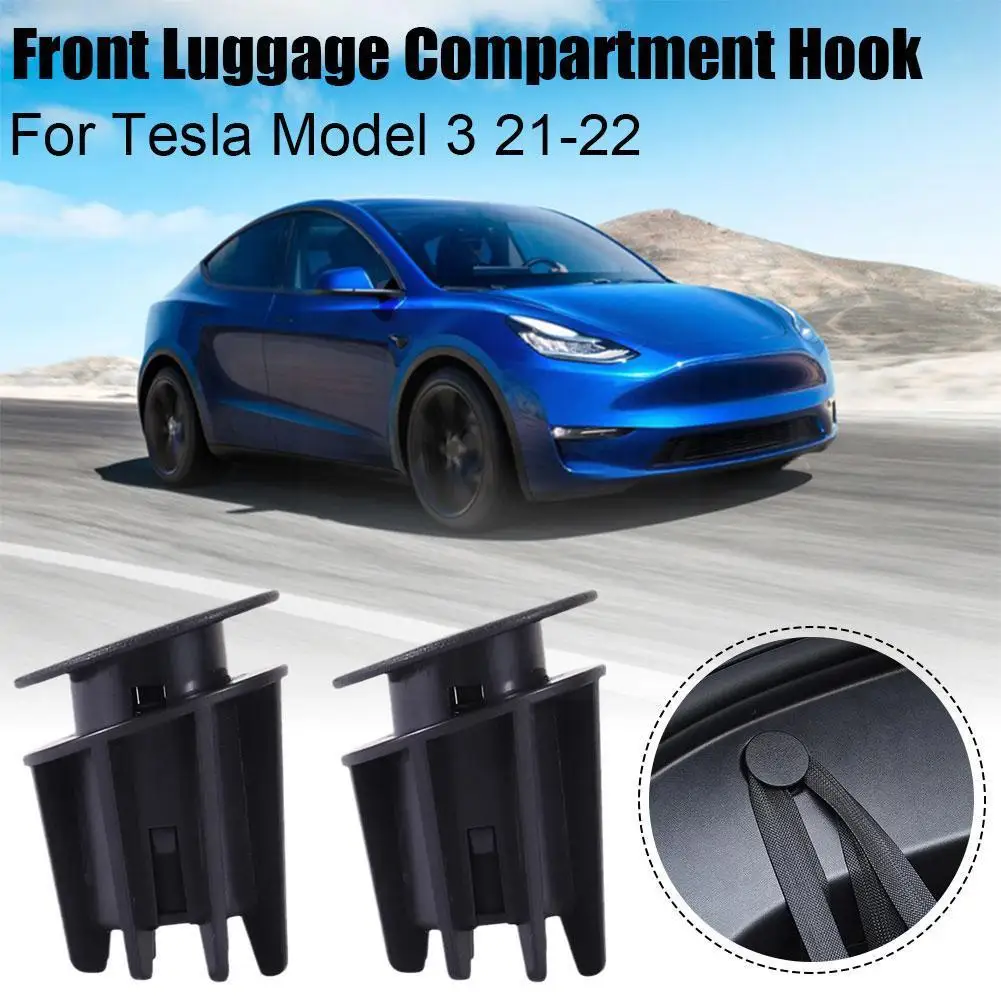 

For Tesla Models 3 2021-2022 Ront Spare Box Organize Holder Front Interior Car Accessories Hook Hook Trunk B9B1