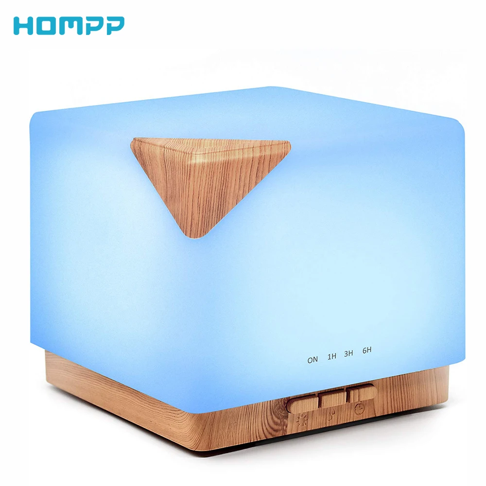 Диффузор эфирных масел премиум-класса 5 в 1 ультразвуковой ароматерапии с ароматным испарителем, увлажнителем воздуха, автоматическим выключением и безопасностью на 700 мл.