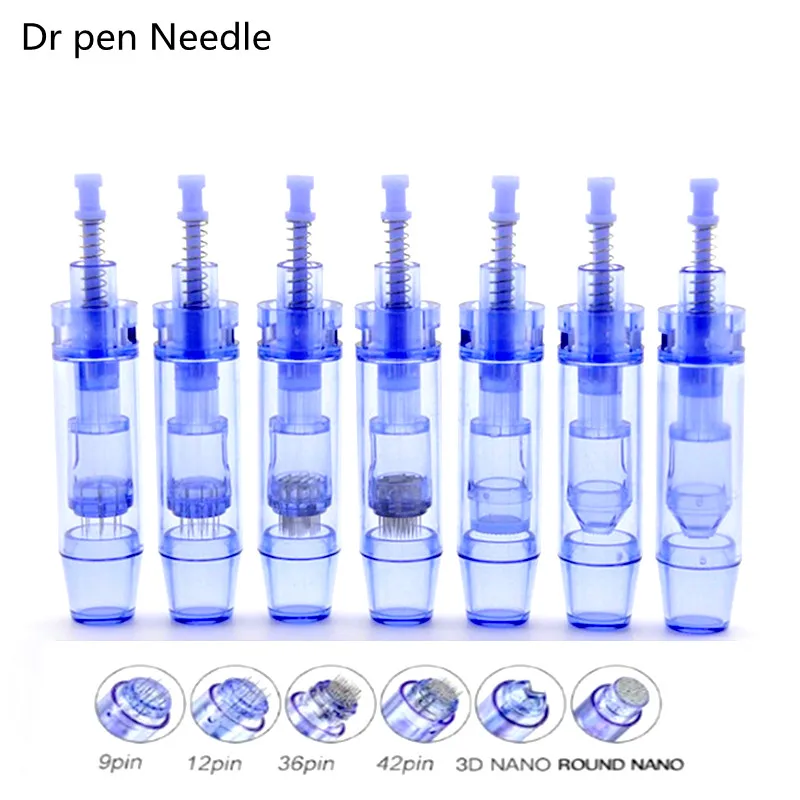 

High-quality 10/50/100pcs Electric Derma Pen Needle 9/ 12/ 36/ 42/ Nano Cartridges Bayonet For Ultima A1 Tattoo Micro Needles