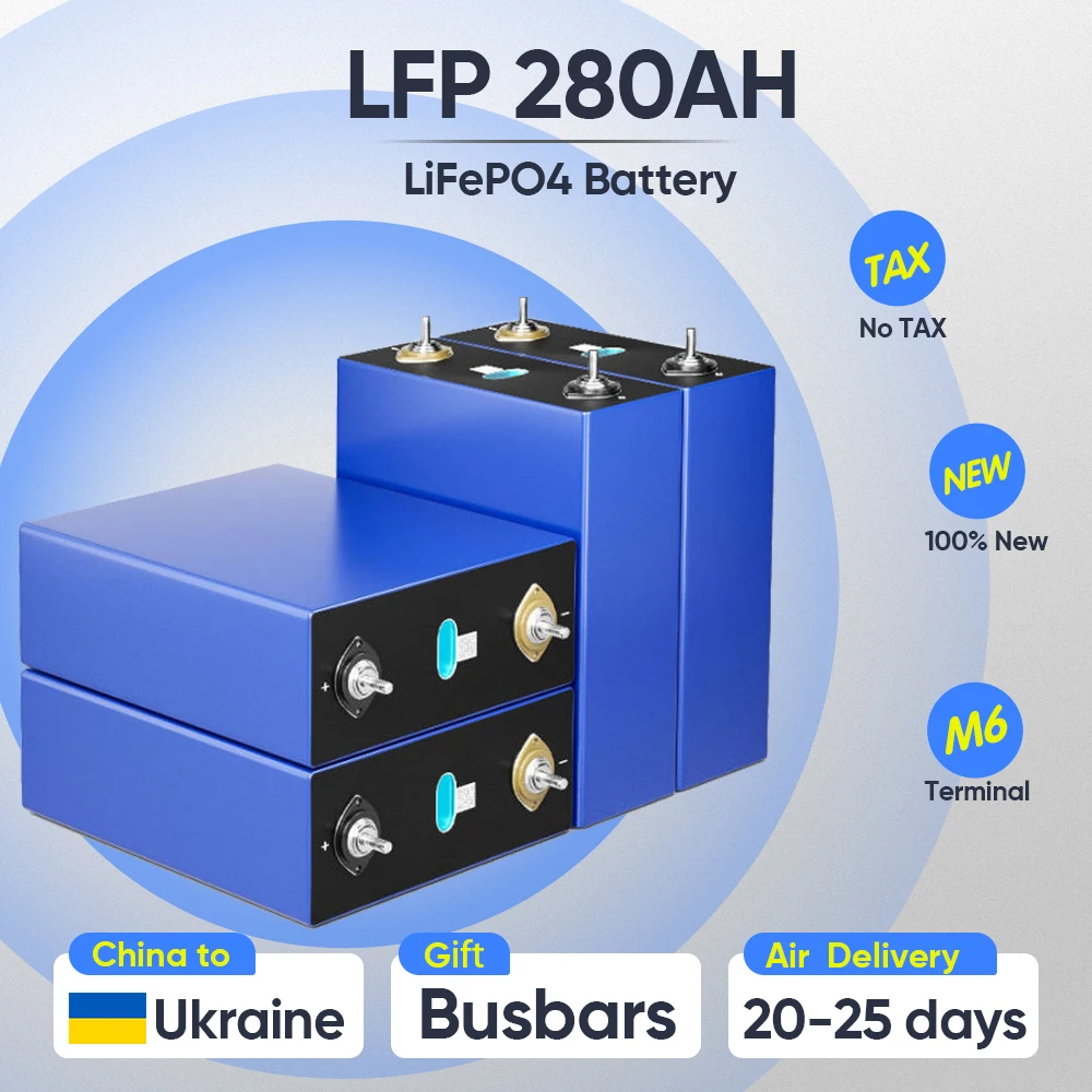 

Новый перезаряжаемый аккумулятор 280Ah Lifepo4 12 в 24 в 48 в
