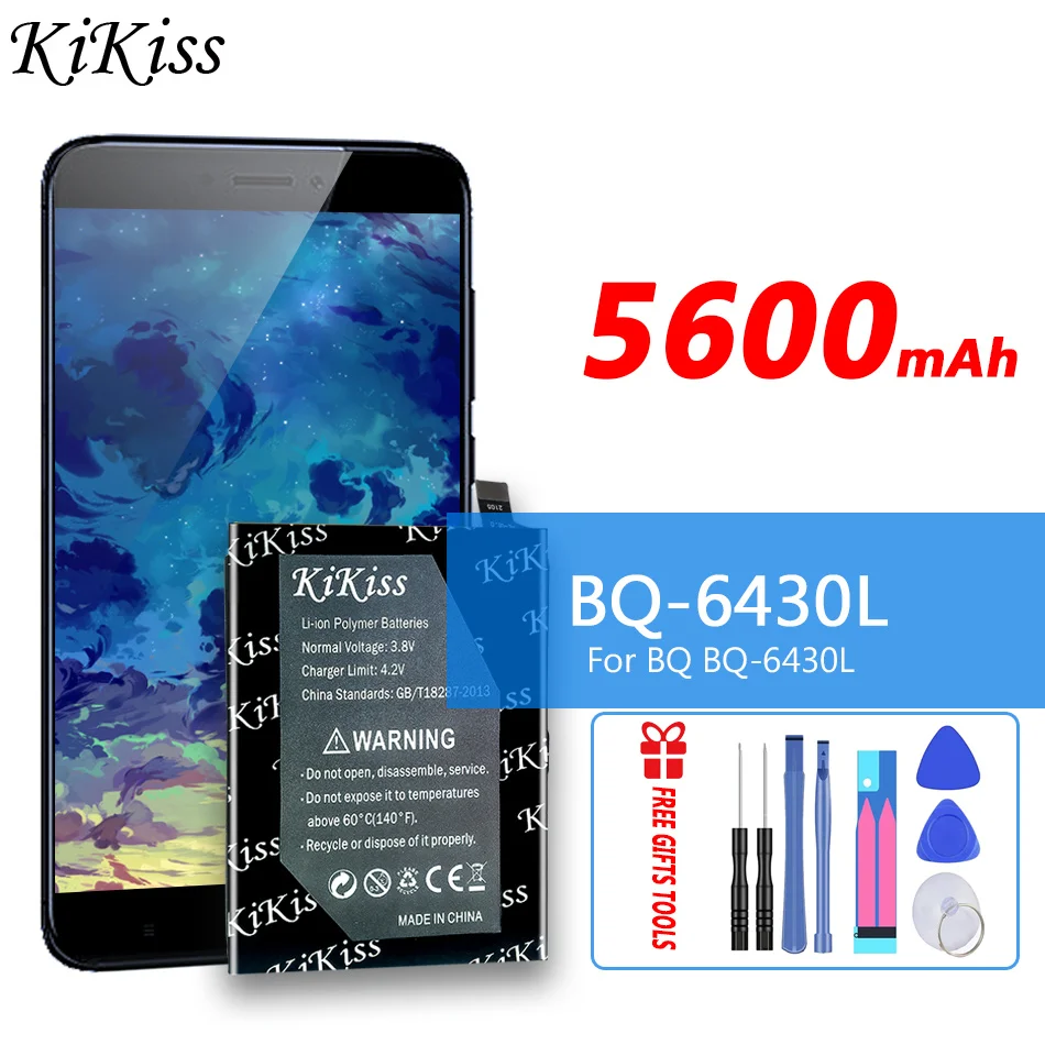 

5600mAh KiKiss Battery BQ6430L For BQ BQ-6430L/For Oukitel C21 Mobile Phone Batteries