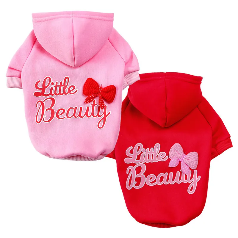 

Зимняя одежда для собак, толстовки для собак на весну, пальто, куртка, свитер, дизайнерская одежда, милый бант для маленьких и средних собак, ...