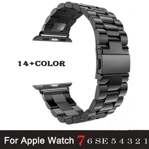 Ремешок из нержавеющей стали для Apple Watch Band 40 мм 44 мм 4238 мм 41 мм 45 мм, адаптер для браслета IWatch Series 7 SE 6 5 4 3 2 1, ремешок для часов
