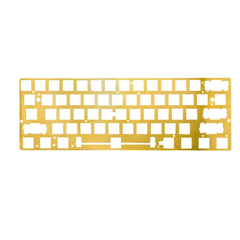 

Механическая клавиатура CNC, латунный рисунок, установочная пластина, поддержка клавиатуры ANSI 60%, сделай сам