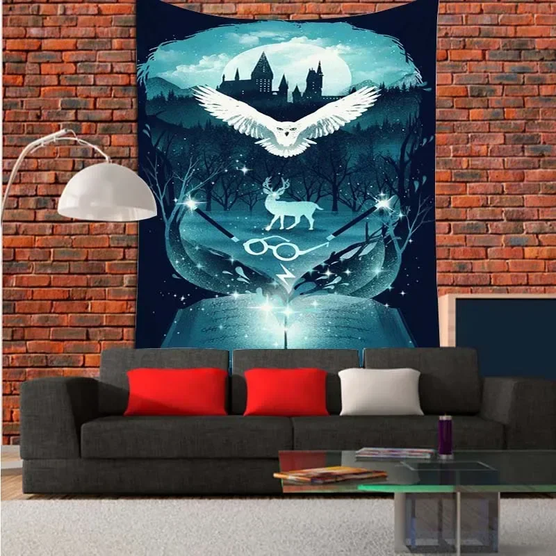 Домашний декор Гарри гобелен художественный принт в Хогвартсе винтажный