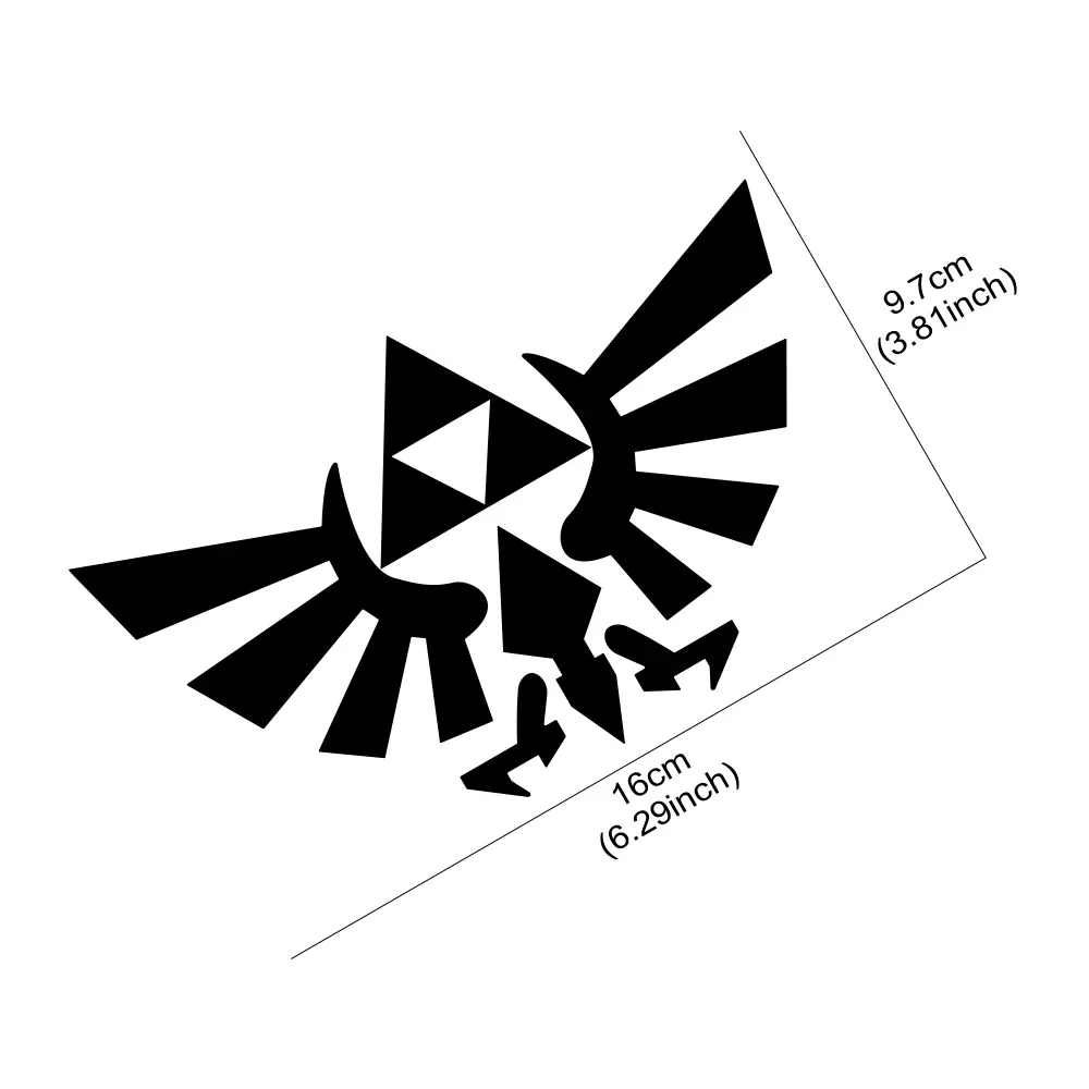 Автомобильные наклейки Triforce Wings авто виниловая наклейка тюнинговые аксессуары