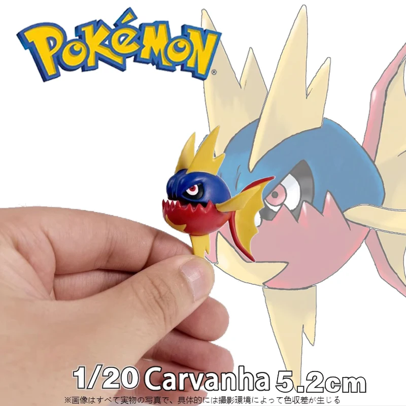 

Anime Pokemon Carvanha Studio 1/20 stereogram Scale world Action figures Two-dimensional peripheral Christmas birthday gift