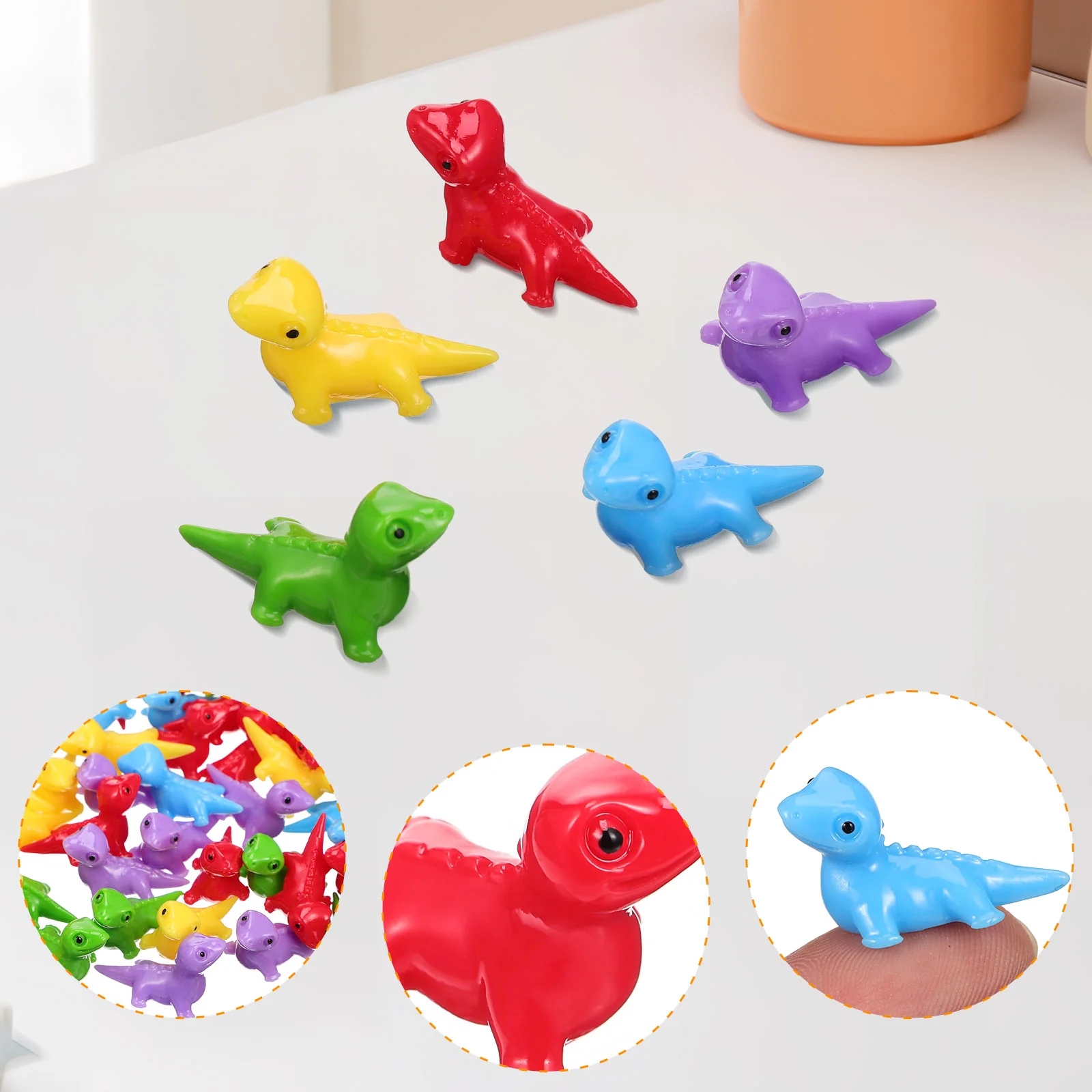 100 шт. мини-фигурки ящериц крошечные скрытые игрушки для домашних животных