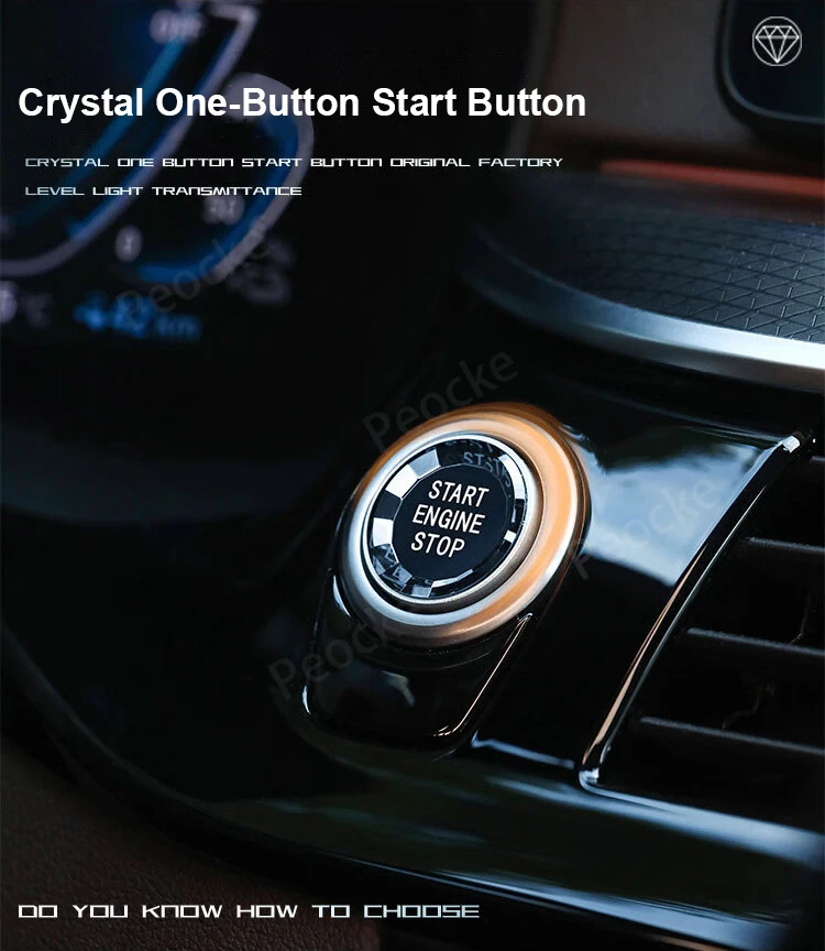 Кнопка переключения двигателя Crystal Start Stop для BMW G20 G26 G28 G29 G05 G30 F10 F20 F30 F26 F22 E71 E70