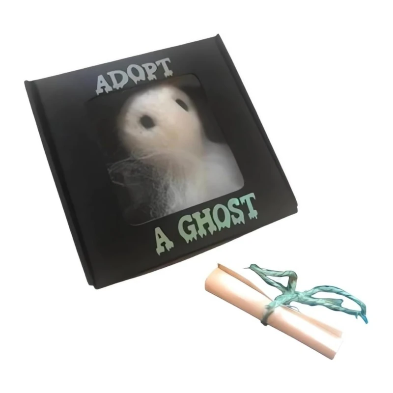 

Мини-Хэллоуин из шерстяного фетра, украшение ручной работы с призраком для внутреннего и наружного использования