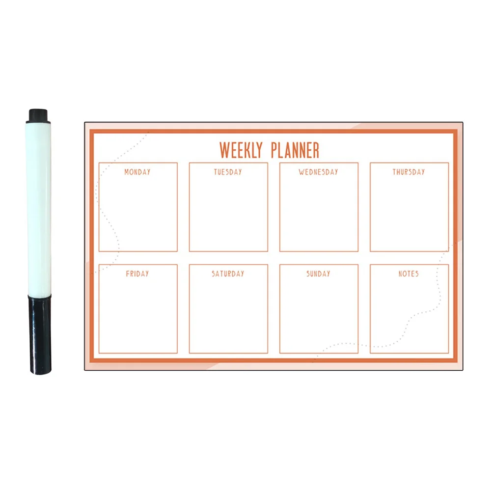 

Weekly Planner Whiteboard Reusable Weekly Whiteboard Weekly Tear Off Desktop Calendar Planning Notepad