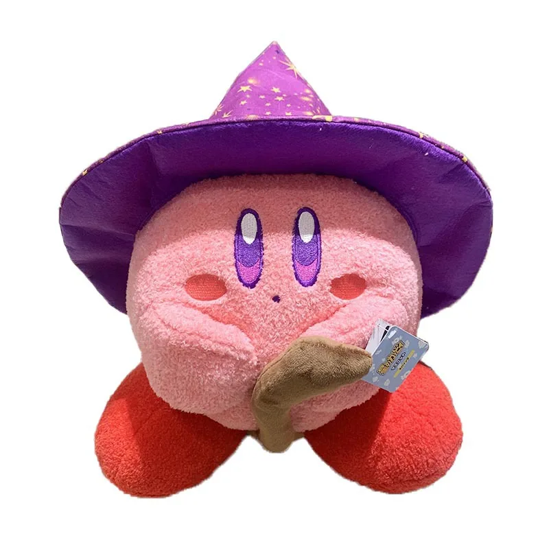 

Kirby Kawaii новая милая мультяшная звезда волшебная плюшевая кукла двухмерная Милая Летающая метла Хэллоуин стиль