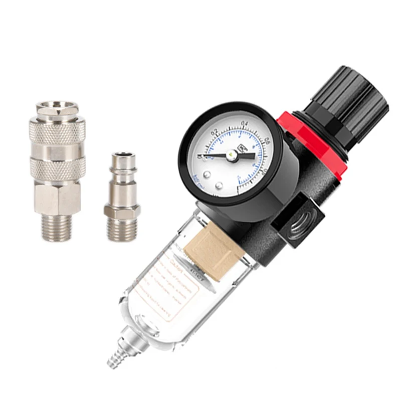 

AFR2000 Air Filter Regulator 1/4 Pneumatic Filters Air Compressor Oil Water Separator Pneumatic Filter Regulator W/ EU Connector