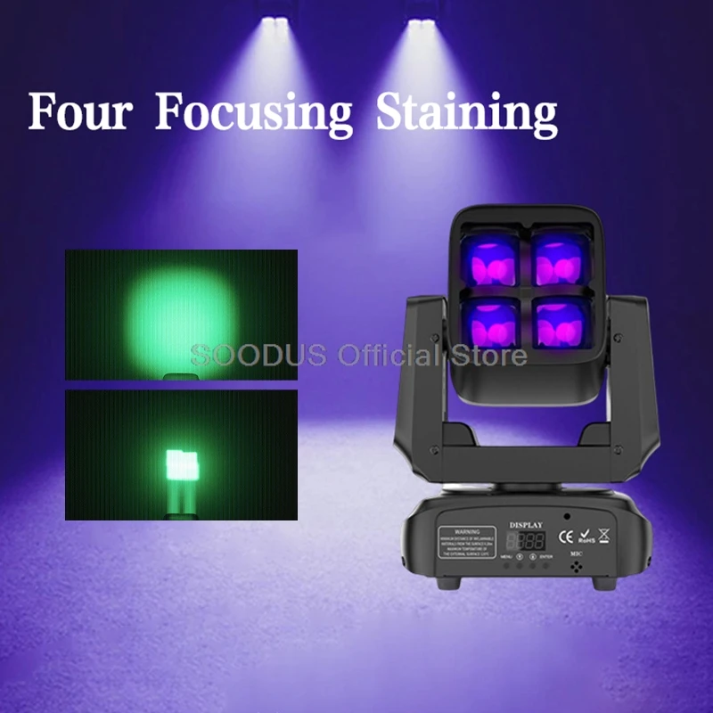 Освещение Dj 4*30 Вт с подвижной головкой светодиодный RGBW DMX512 управление для