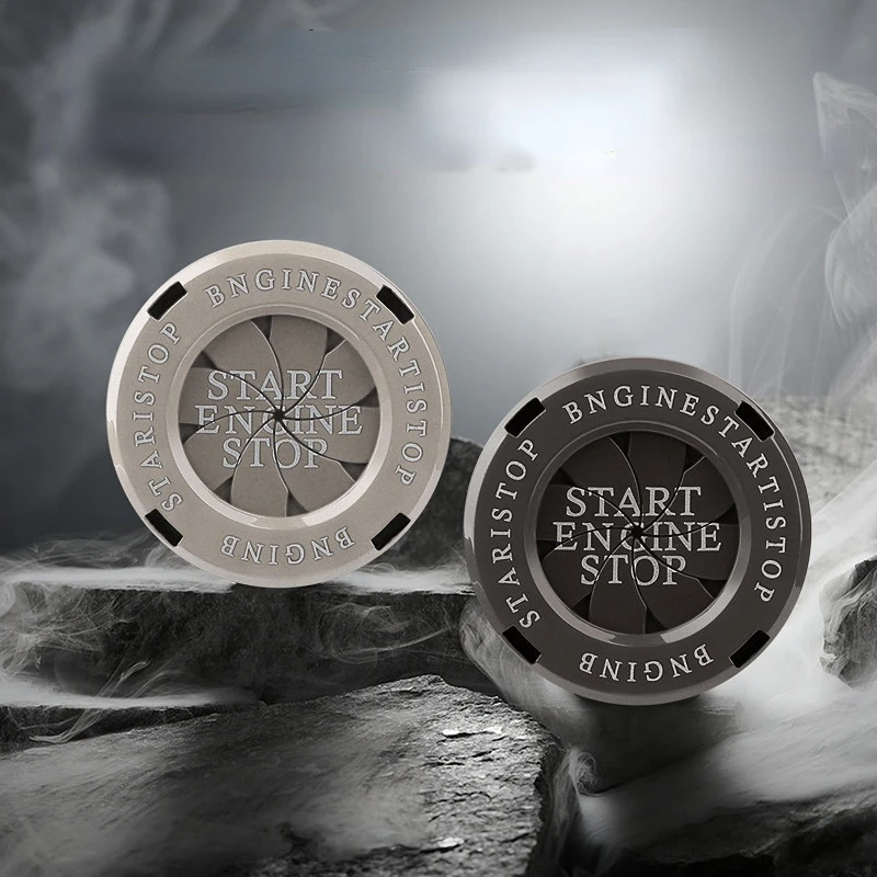 

One-touch Start Button Protection Cap Car Ignition Switch Ring Blade-type Rotation Auto Stop Button Cover Interior Accessory