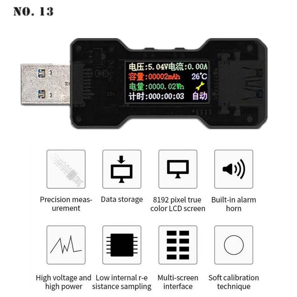 

Вольтметр DC USB Тестер Цифровой амперметр Ток Напряжение емкость мультиметр Детектор внешний аккумулятор зарядное устройство индикатор изм...