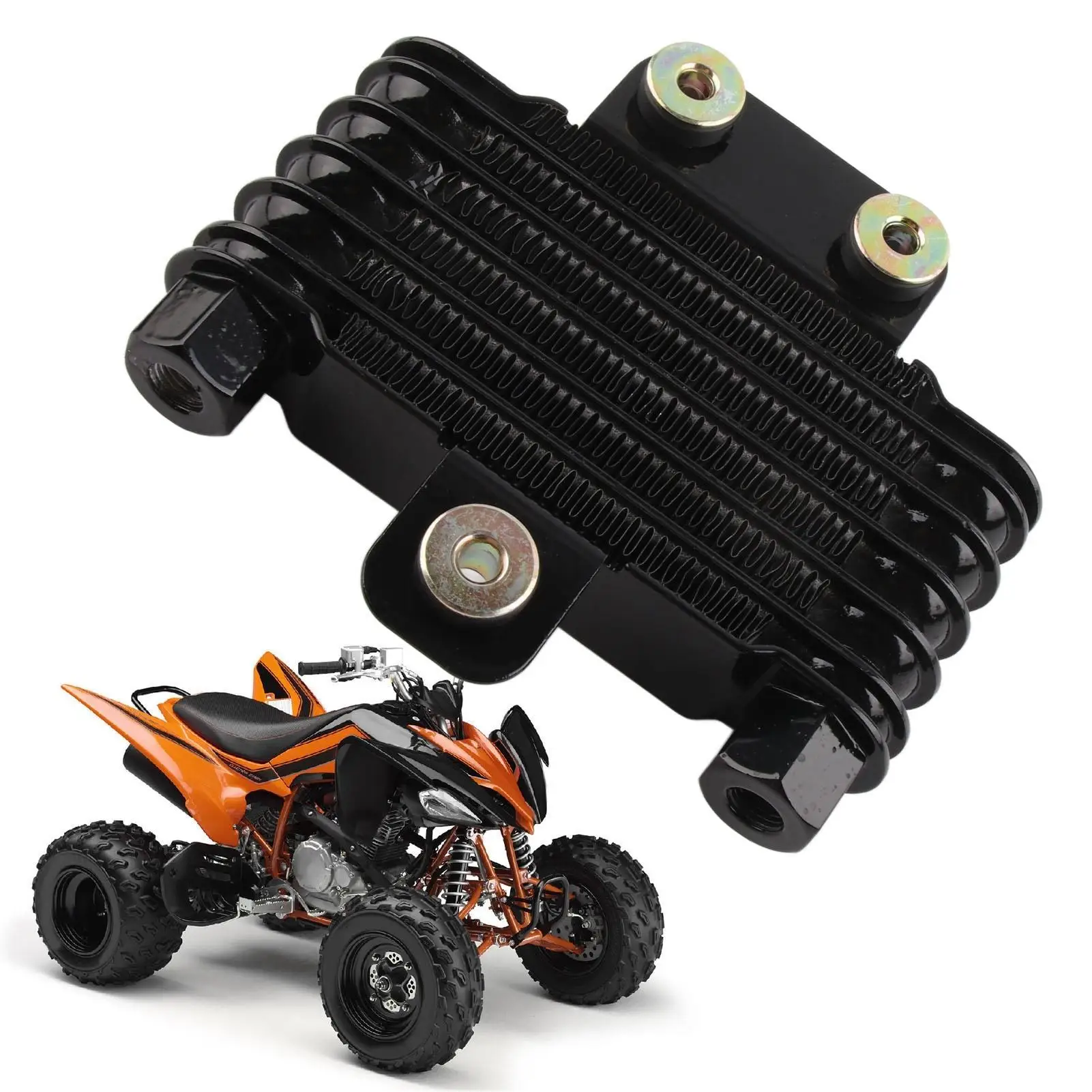 Масляный радиатор двигателя мотоцикла алюминий прочная прочность для