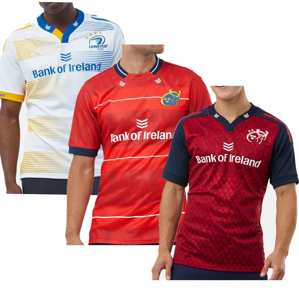 

2023 MUNSTER LEINSTER RUGBY JERSEY home away t-shirt 2022 rugby shirt big size 4xl 5xl Custom name and number