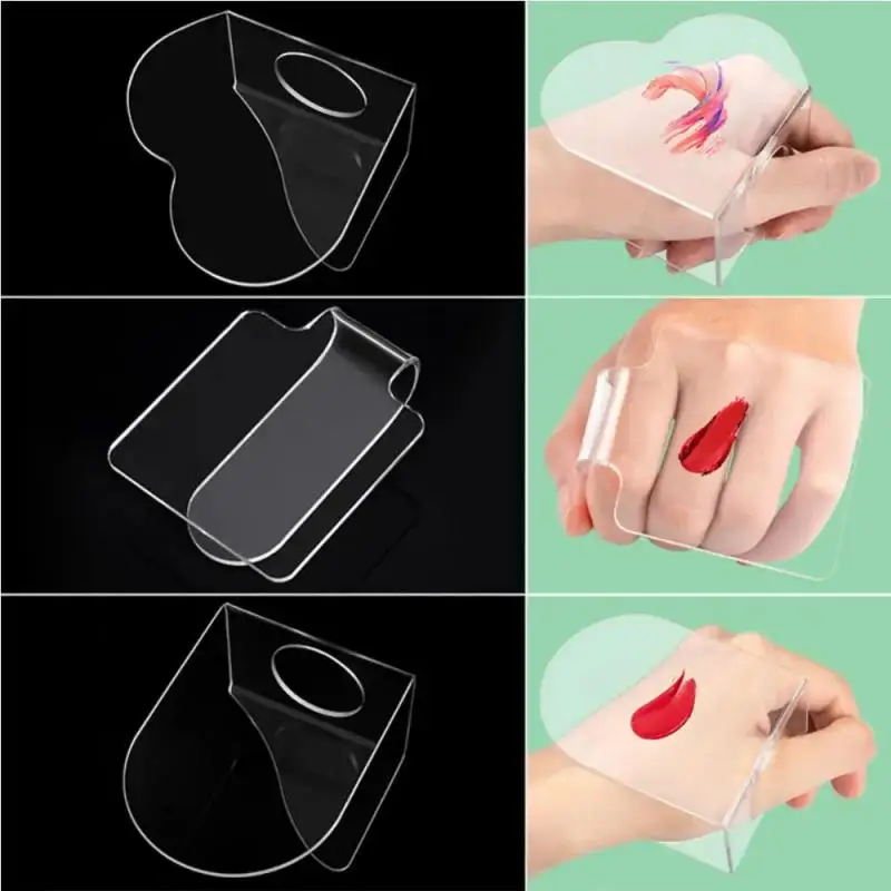 Акриловая прозрачная палитра для макияжа прозрачные пластины штамповки ногтей